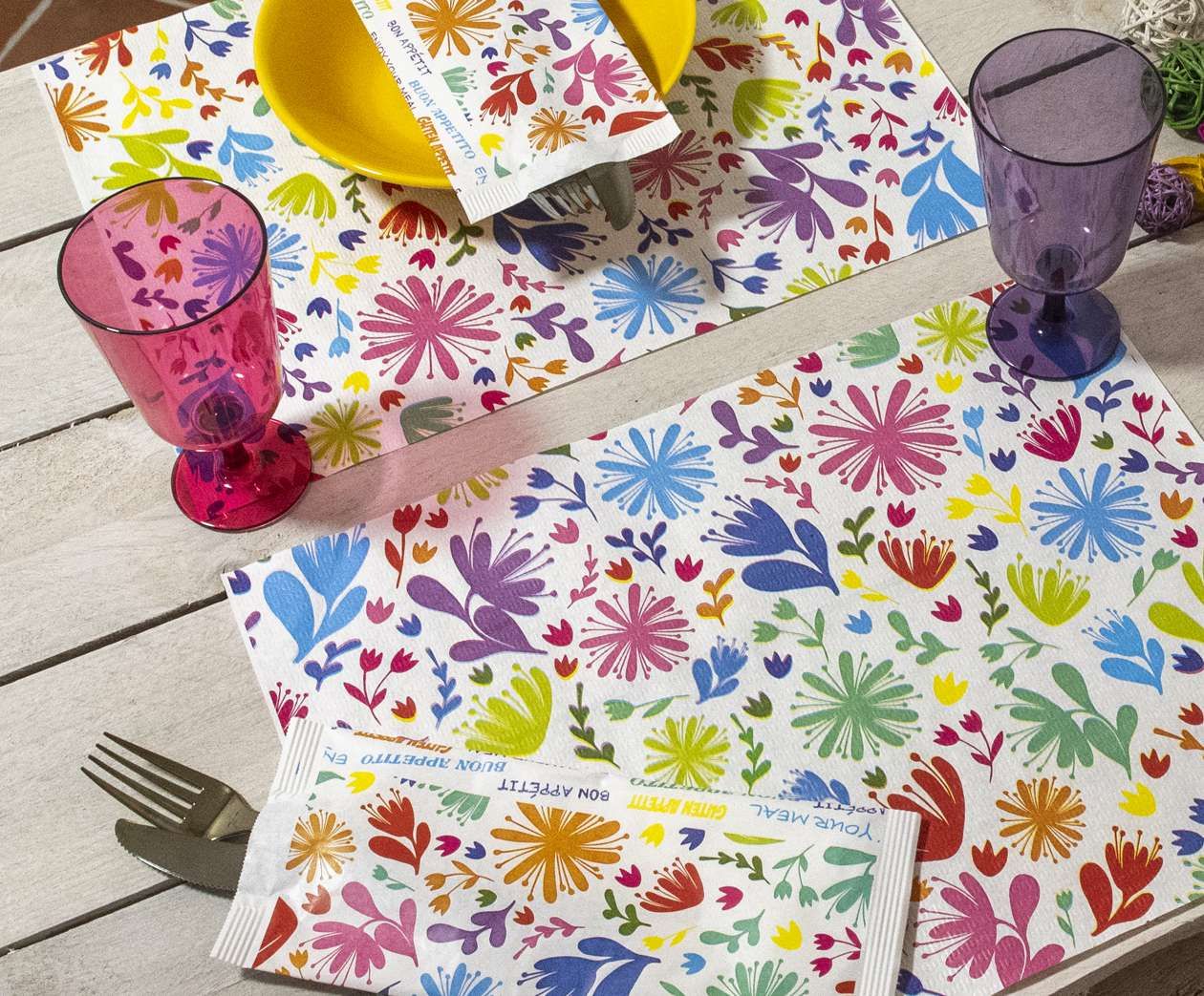 Decor - Tovagliette sottopiatto - Linea Classic - Flowers