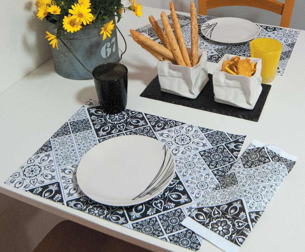Decor - Buste portaposate - Linea Top - Maiolica Nera