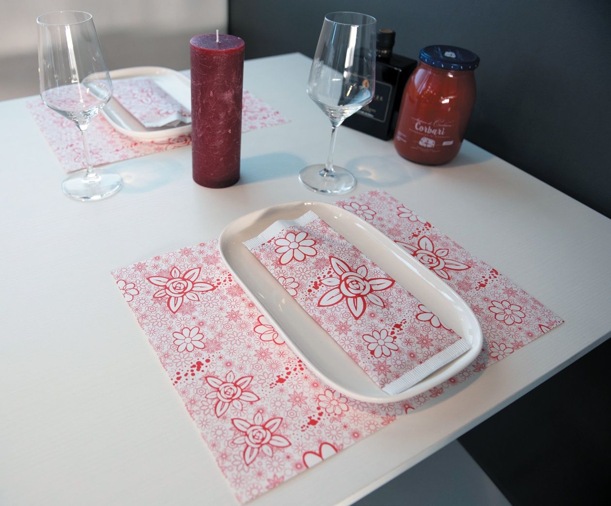 Decor - Buste portaposate - Linea Top - Prato Rosso