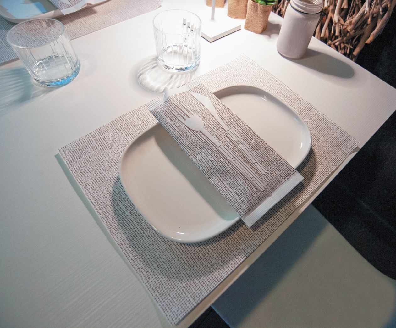 Decor - Buste portaposate - Linea Top - Juta Marrone